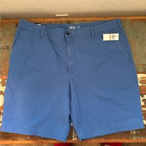 Izod Men's Flat‎ Front Blue Shorts